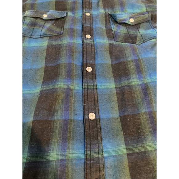 For Him London Brand Men’s Slim Fit Blue button, short sleeve shirt Size XXL - Picture 3 of 10